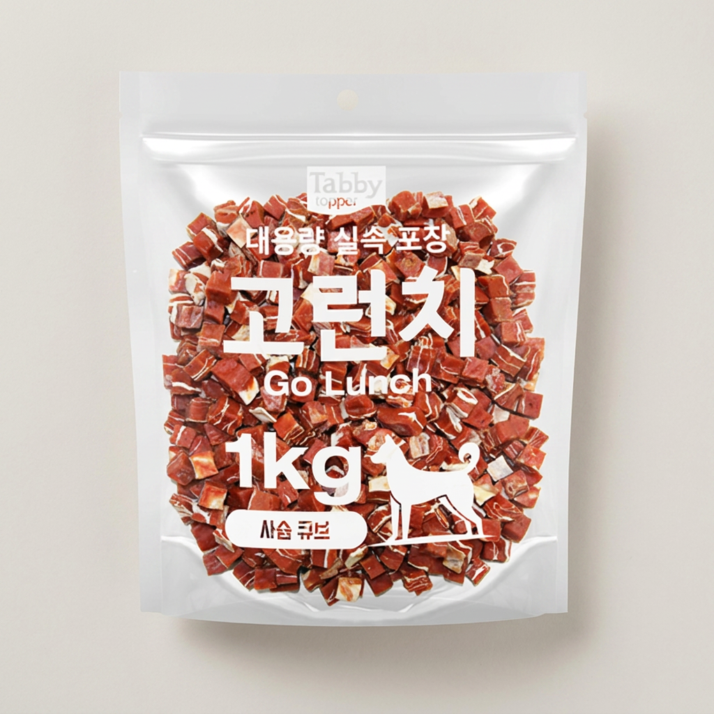 테비 고런치 강아지간식, 고런치 사슴큐브, 1kg, 1개