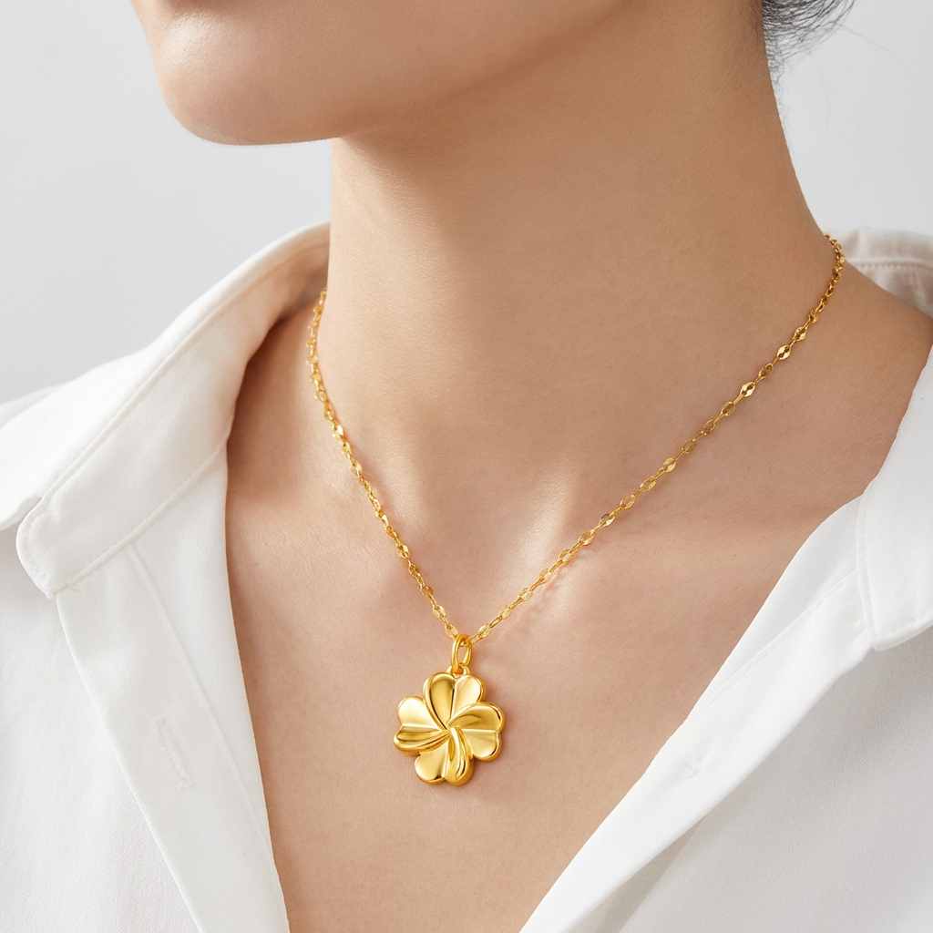 주리에떼 24K 순금 루미엘 행운의 클로버 목걸이, 순금 24K 루미엘 펜던트 + 14K 체인, 1개 가격 추이 주리에떼 24K 순금 루미엘 행운의 클로버 목걸이, 순금 24K 루미엘 펜던트 + 14K 체인, 1개 - 최저가 279,800원