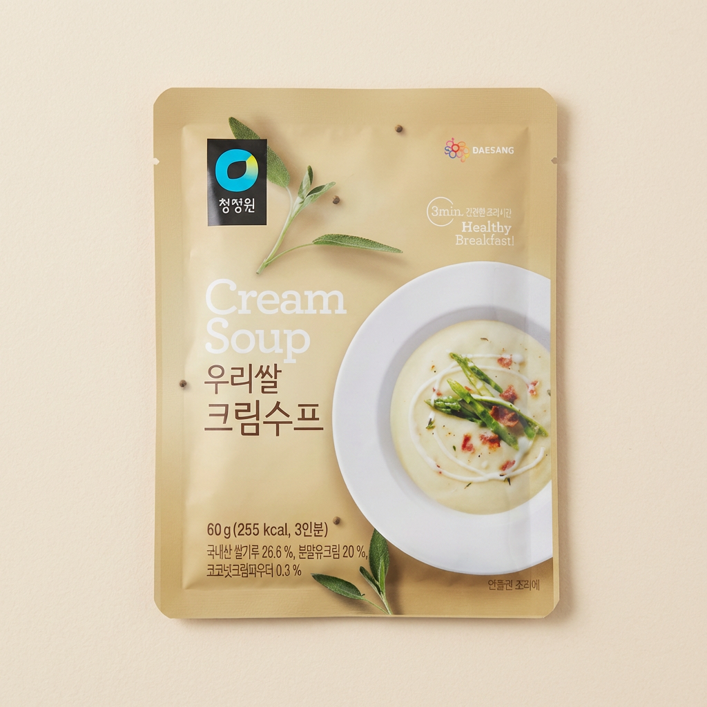 청정원 우리쌀 크림수프, 60g, 2개