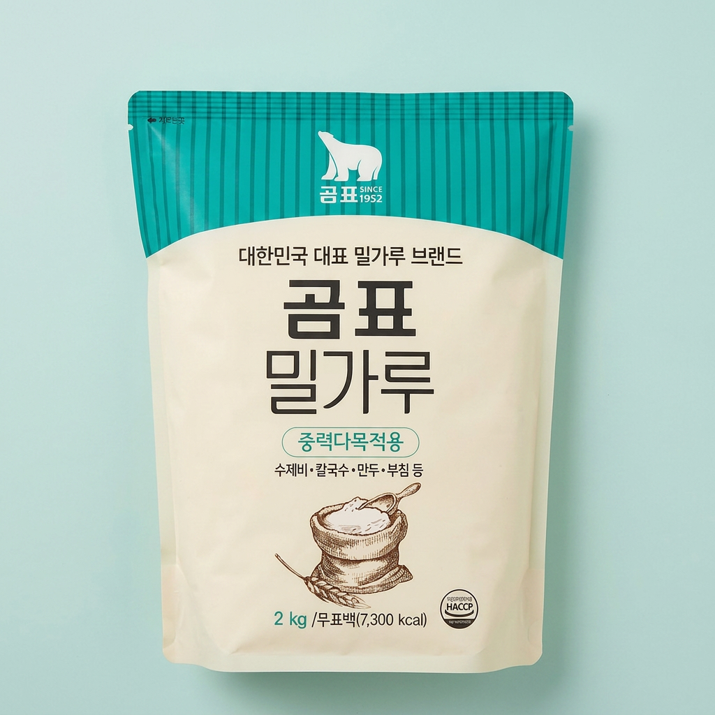 곰표 밀가루, 중력다목적용, 2kg, 1개