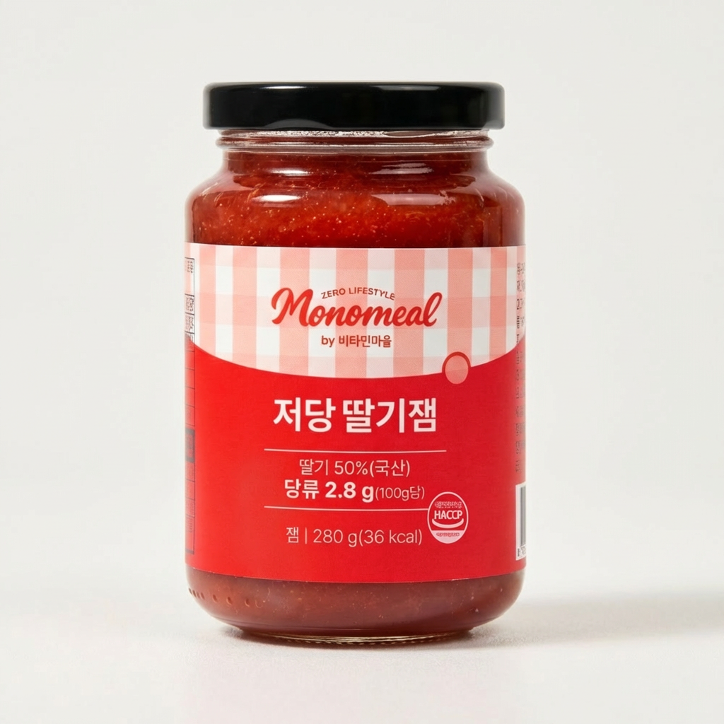 모노밀 저당 딸기잼, 280g, 1개