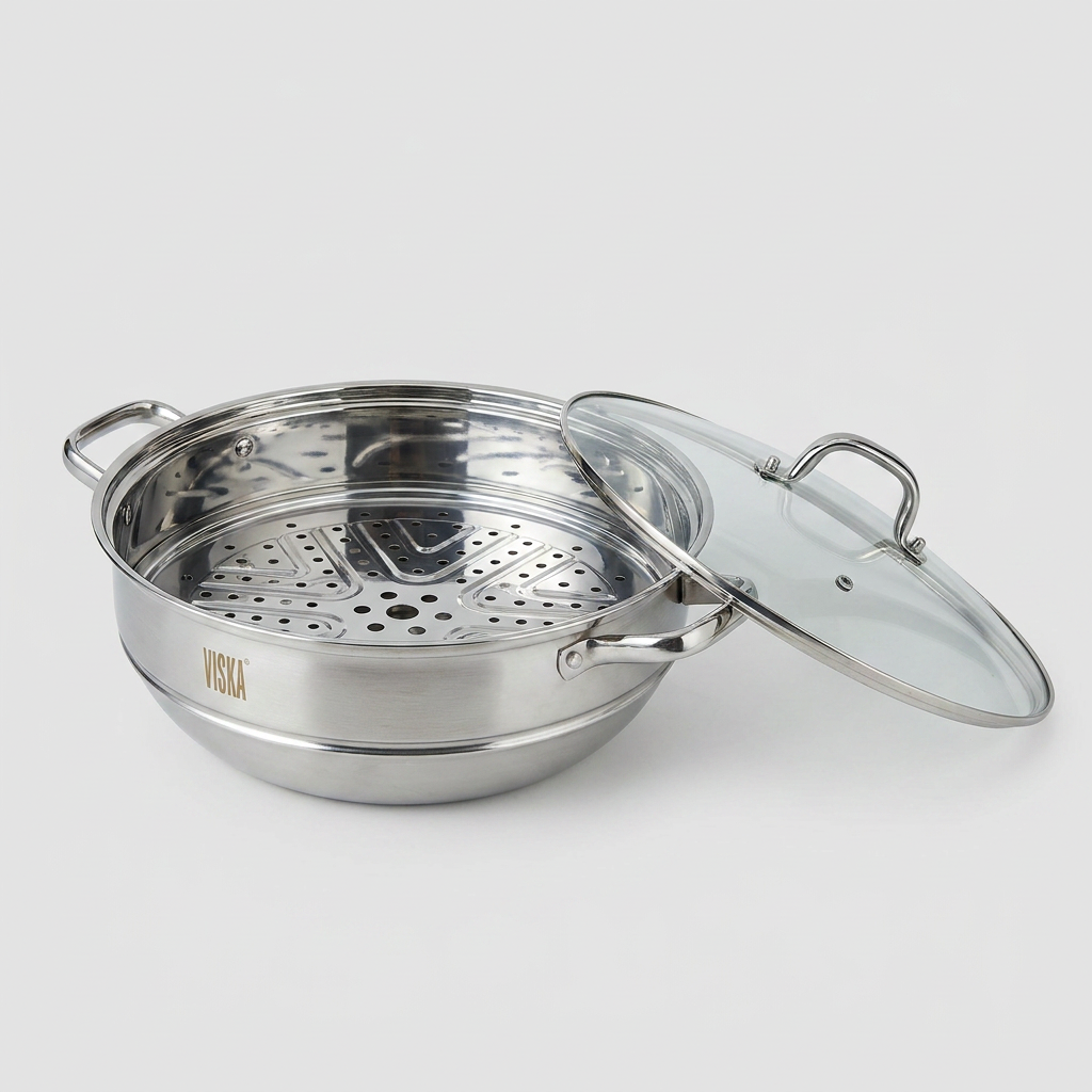 비스카 스테인리스 34cm 찜솥 세트, 1개