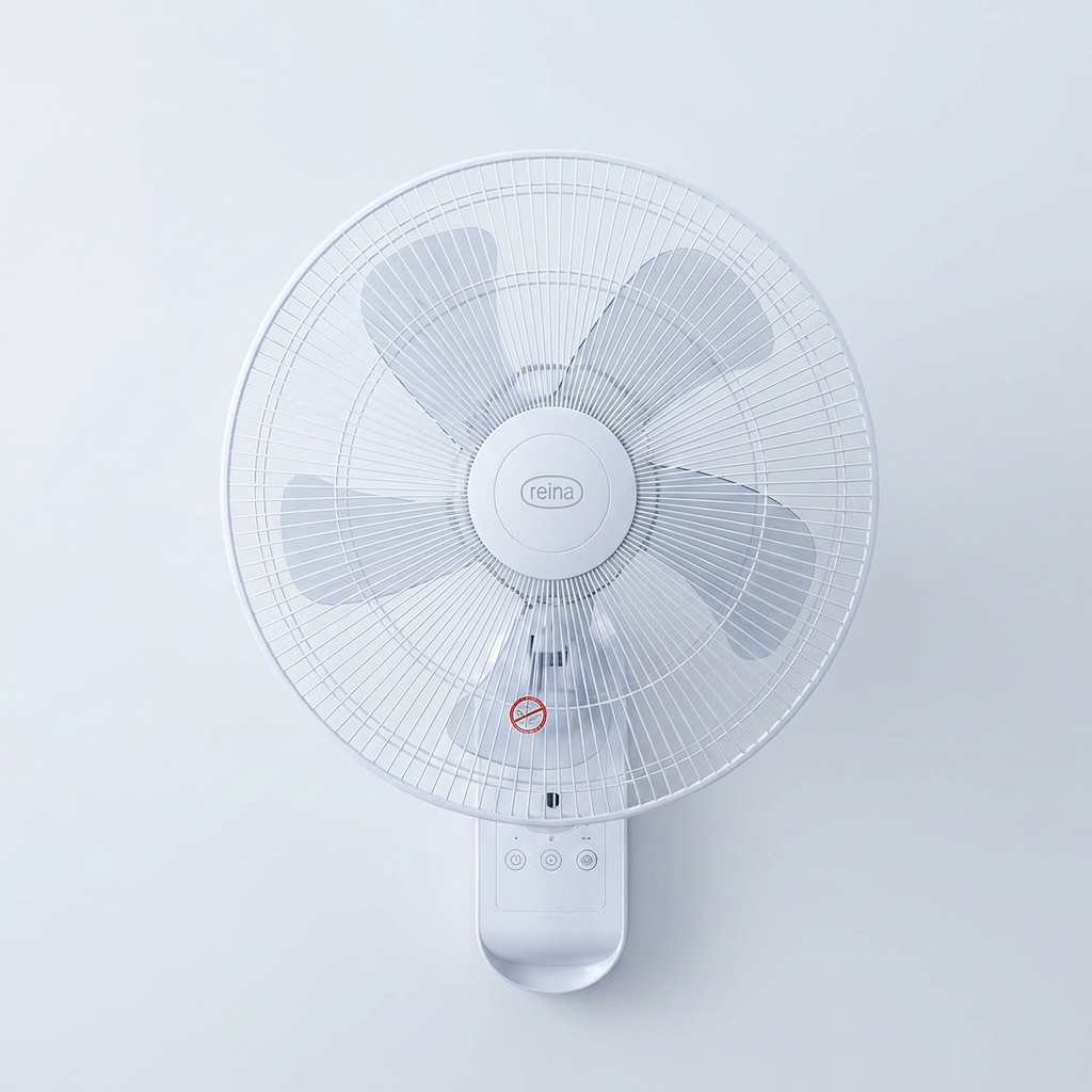 레이나 리모컨 벽걸이 선풍기, RF-N1621R, 5엽날개, 1개