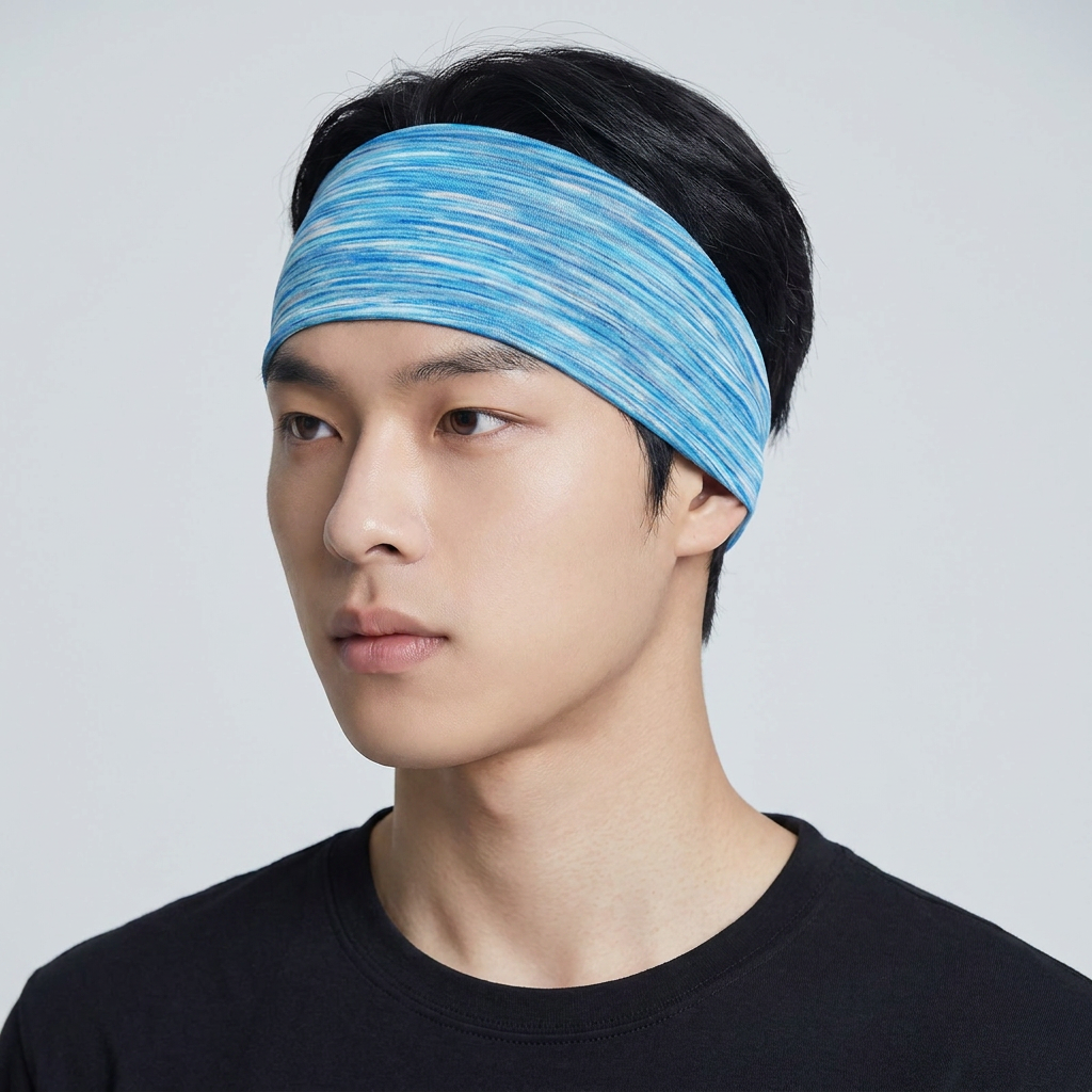 땀흡수 헤어밴드, 블루, 블루, 2개