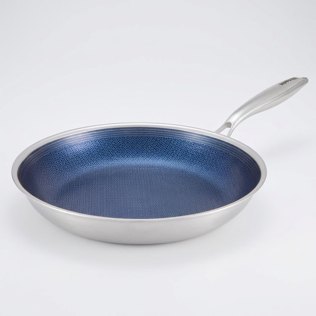 해피콜 브릭스 통3중 에칭 IH 프라이팬, 블루, 28cm, 1개