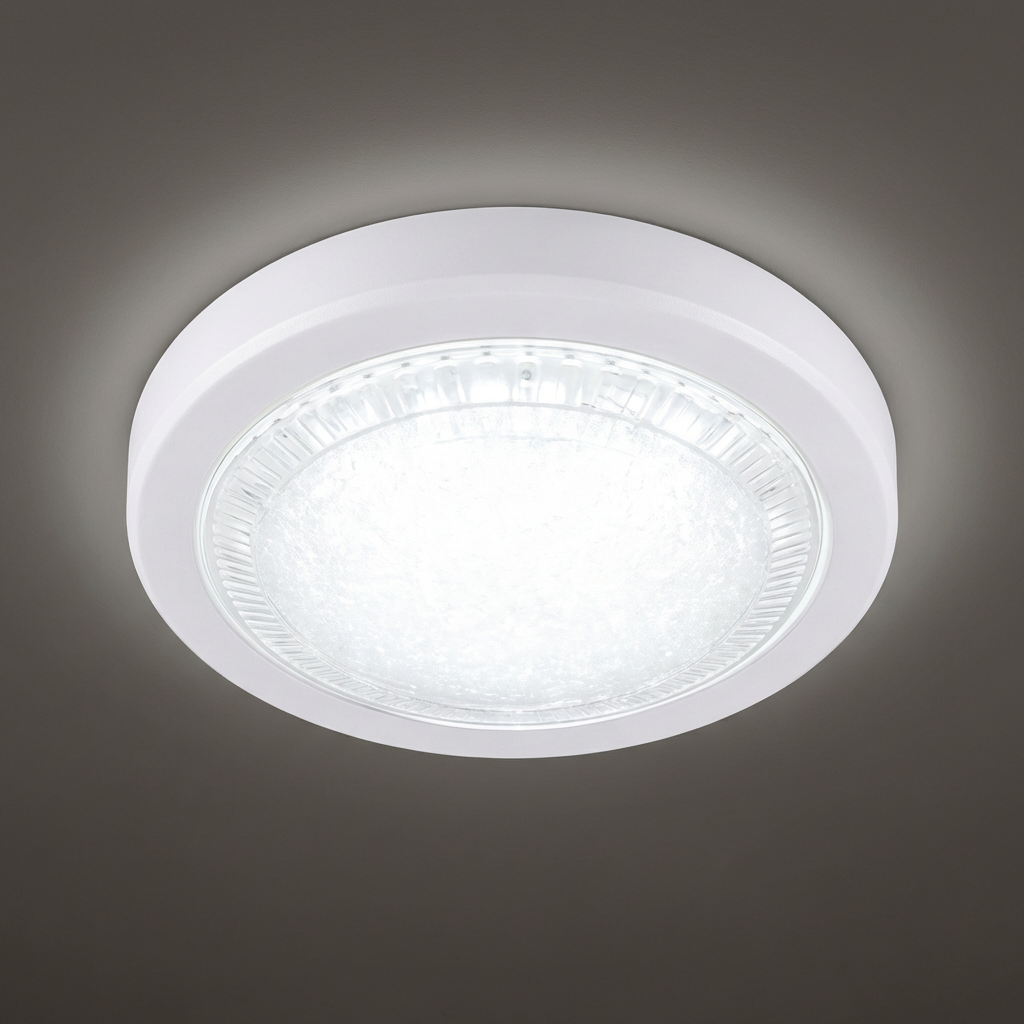 디앤케이 국산 LED 원형 직부등, 15W, 주광색(흰빛), 1개