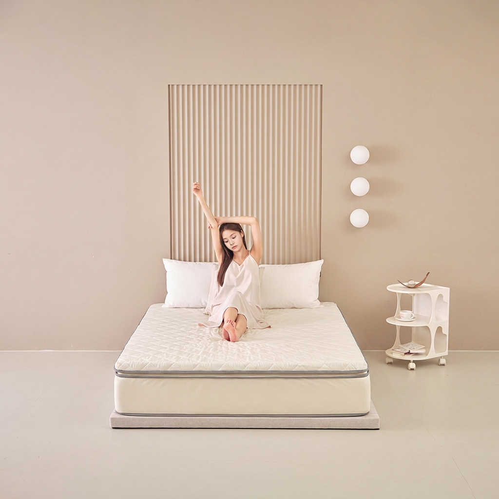 숙면연구소 베이직 탄탄한 매트리스, 그레이, 슈퍼싱글, 10cm