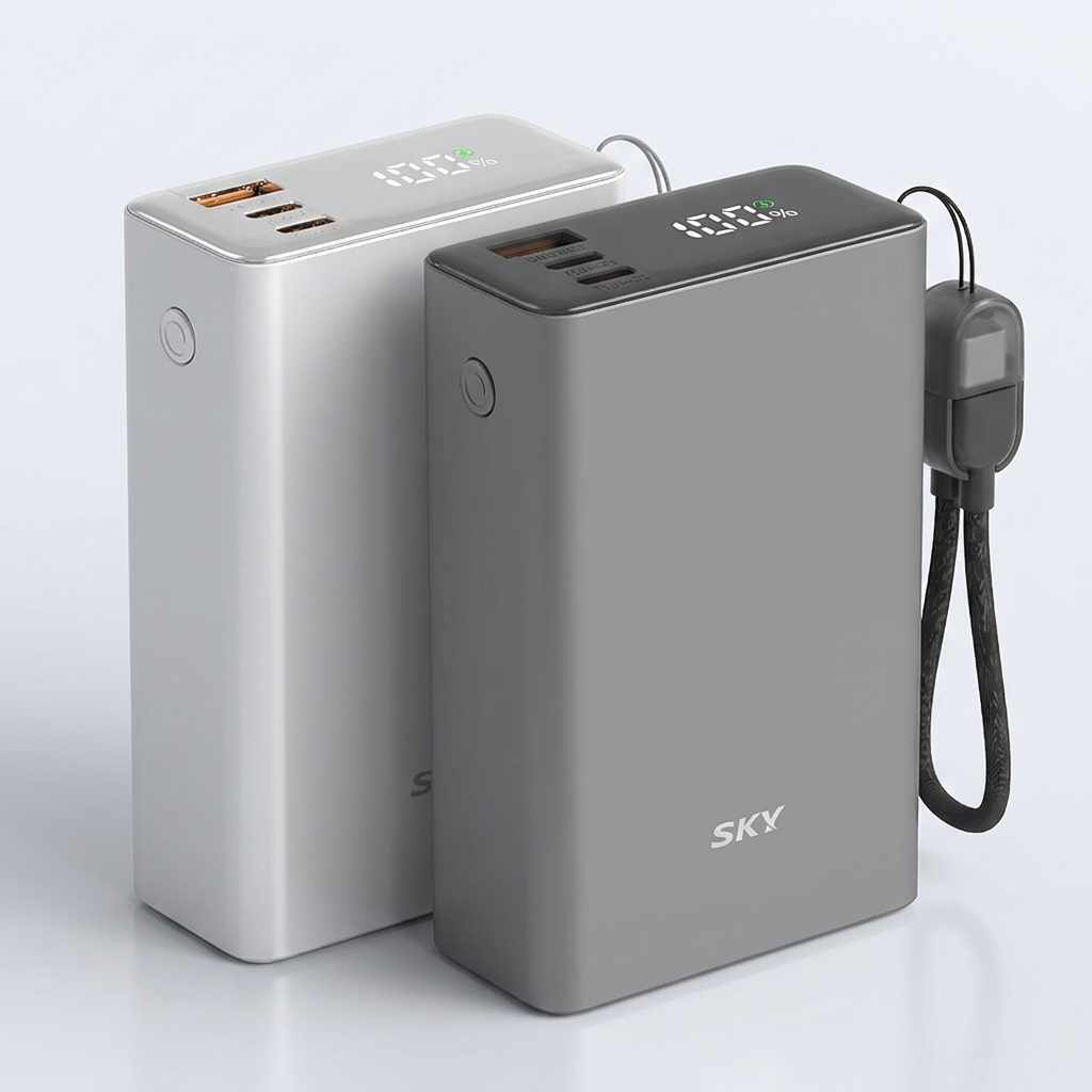 [토스쇼핑] 스카이 필 솔리드 반고체 세이프 보조배터리, SKY-SS20, 20000mAh, PD QC 22.5W, 실버, 1개 (27,040원 / 무료)
