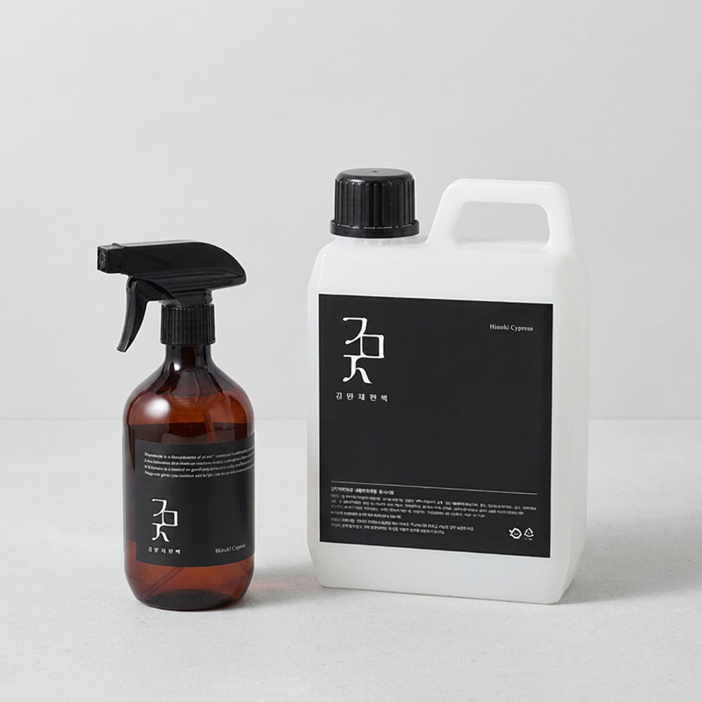 김민재 편백 피톤치드 편백수 탈취제, Leaf 01, 2L, 1개