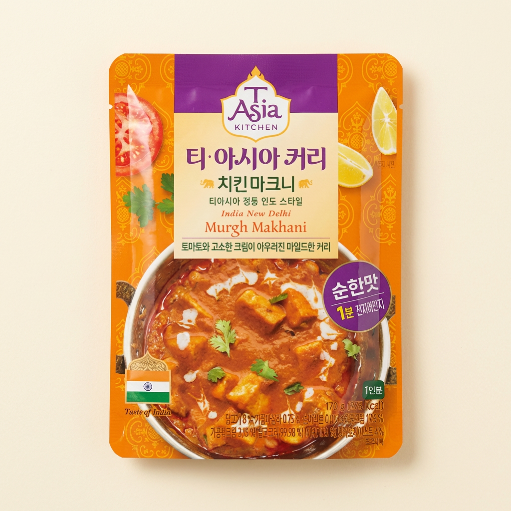 티아시아 커리, 치킨 마크니, 170g, 6개