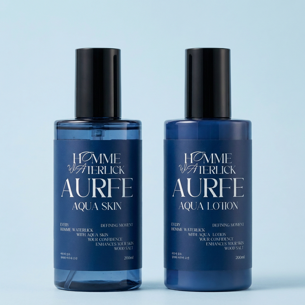 아우페 옴므 워터릭 아쿠아, 로션 200ml 1개 + 스킨 200ml 1개, 2개, 1세트