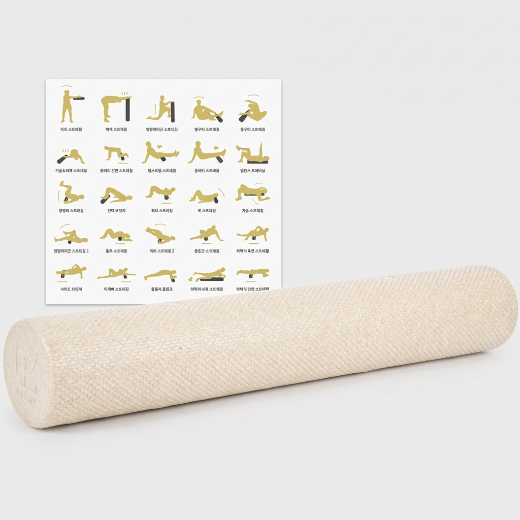 아리프 하드 EPP 폼롤러, 샌드베이지, 90cm, 1개