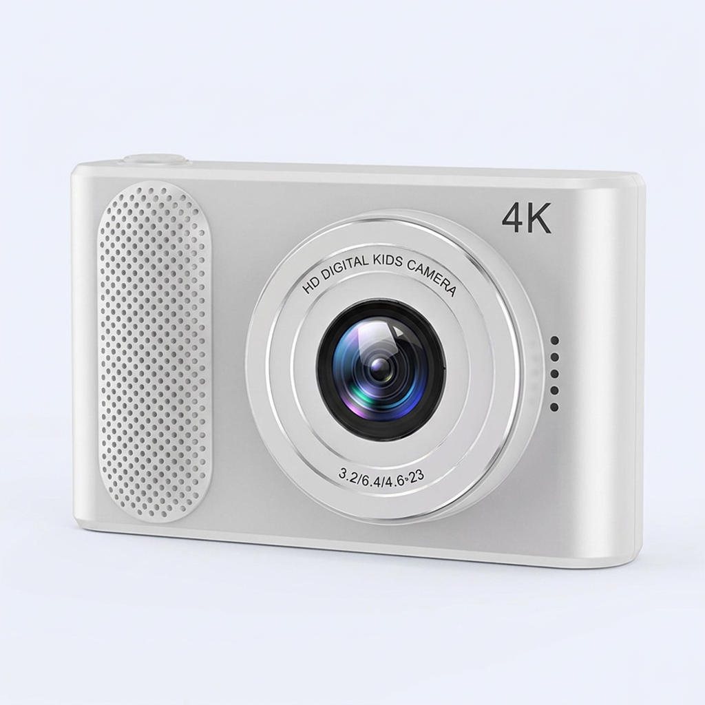 와투케 레트로 디지털카메라, 화이트, 64GB, 1개