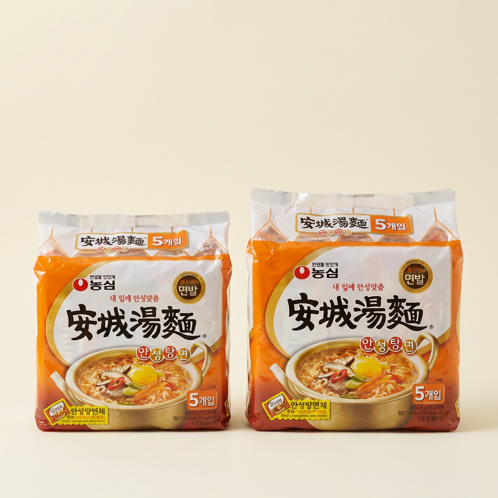 농심 안성탕면, 125g, 10개