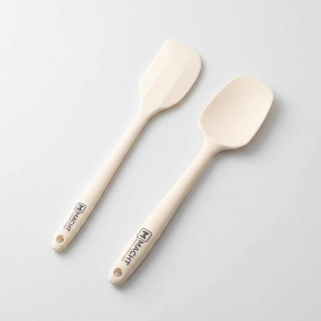 마흐트 프리미엄 실리콘 스패출러, 27cm, 1개 + 요리스푼, 27cm, 1개