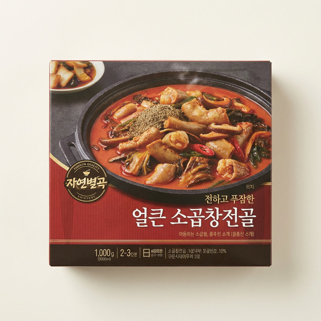 자연별곡 얼큰 소곱창전골, 1kg, 3개