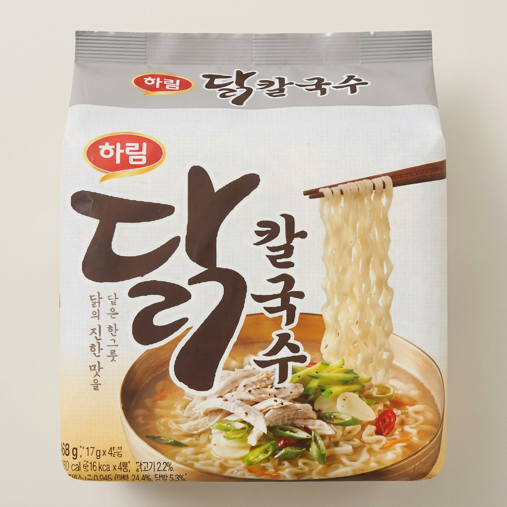 하림 닭칼국수, 117g, 4개