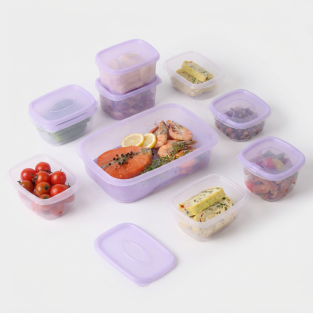 꼬망뜨 밀폐용기, 350ml 2개, 450ml 2개, 500ml 2개, 600ml 2개, 1800ml 2개