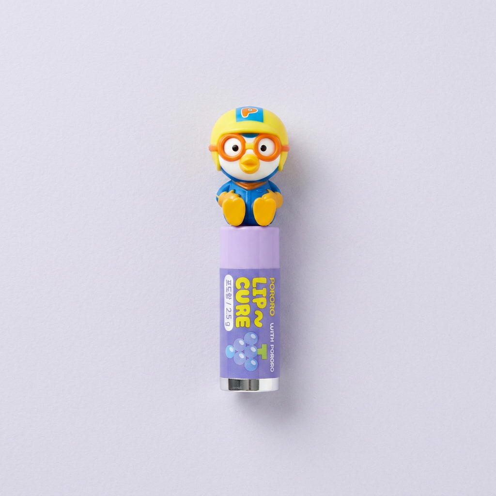 뽀로로 피규어 립밤, 포도향, 2.5g, 3개
