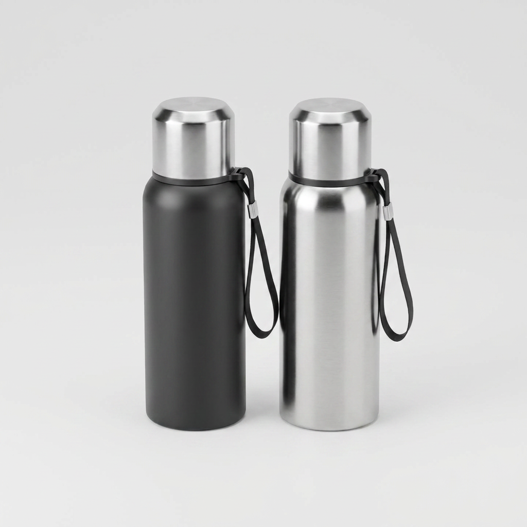 코코리브 스텐 보냉 보온병, 스틸, 600ml, 1개