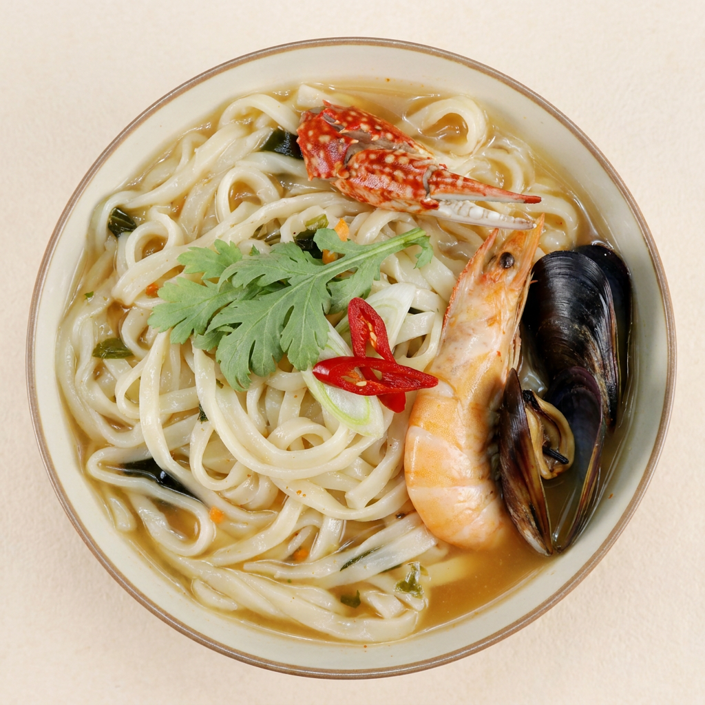 해물칼국수면, 생칼국수면 6인분 + 해물스프 6봉, 1세트
