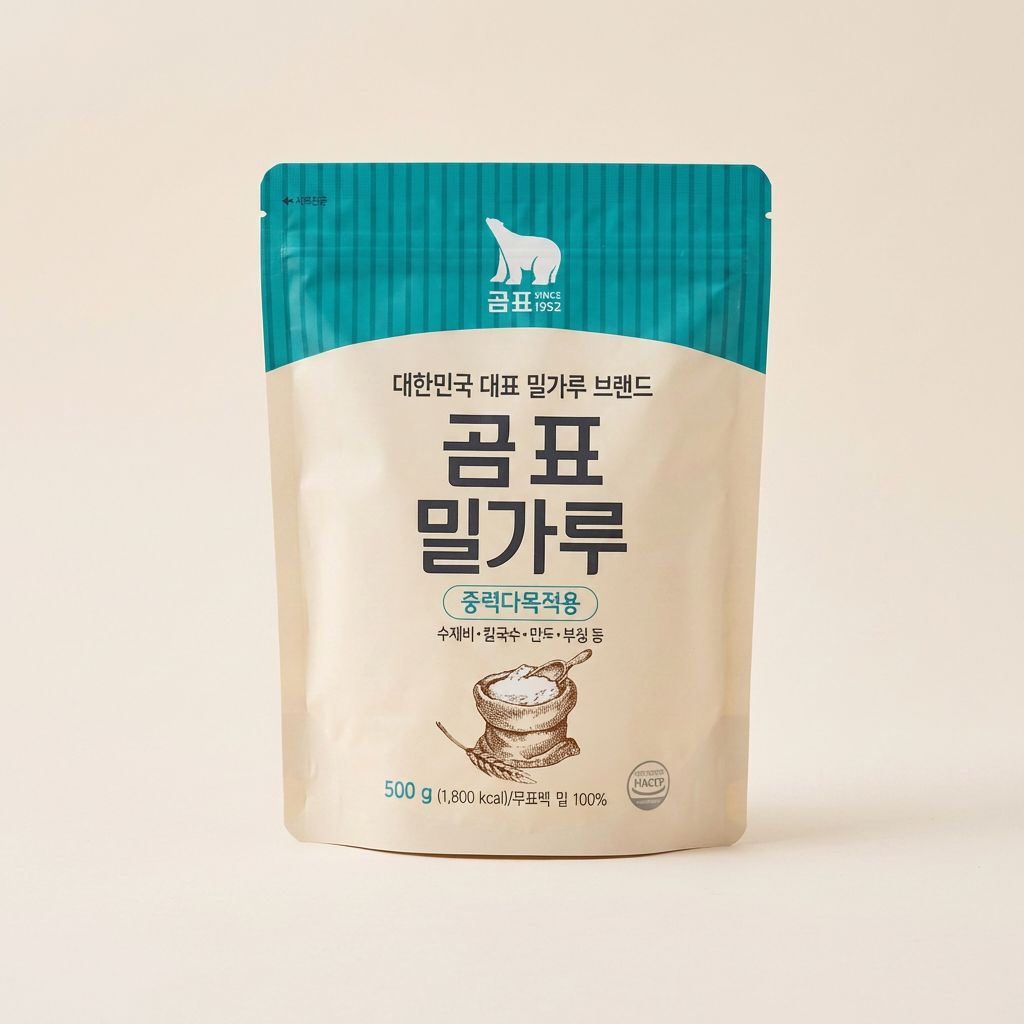 곰표 밀가루, 중력다목적용, 500g, 1개