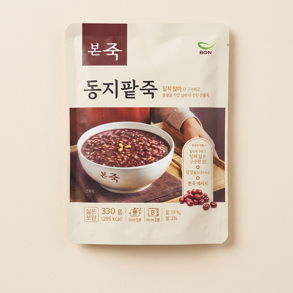 본죽 동지팥죽, 330g, 5개