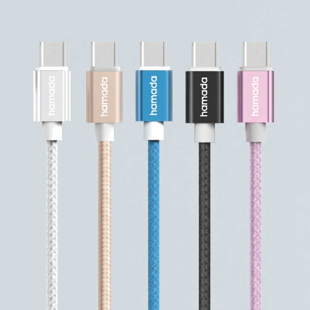 WJT 메탈 고속 충전 케이블, USB-C, 랜덤, 2m, 5개