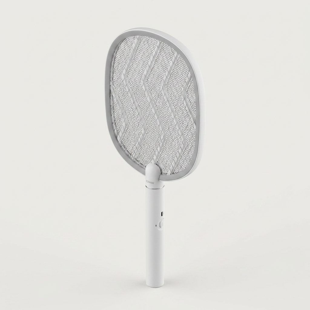 BOMANN 이중안전 3중 안전망 충전식 전기모기채, IK3150W, 1개