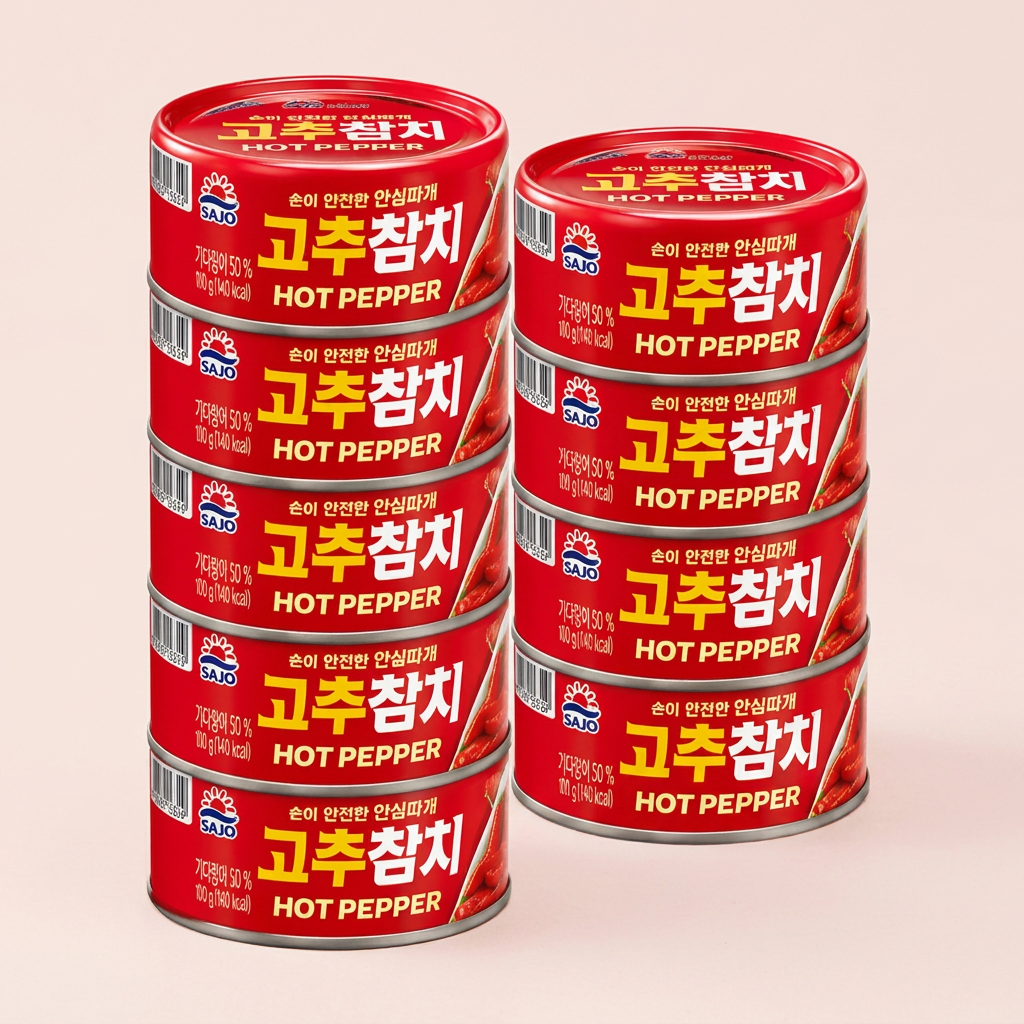 사조 고추참치 안심따개, 100g, 10개
