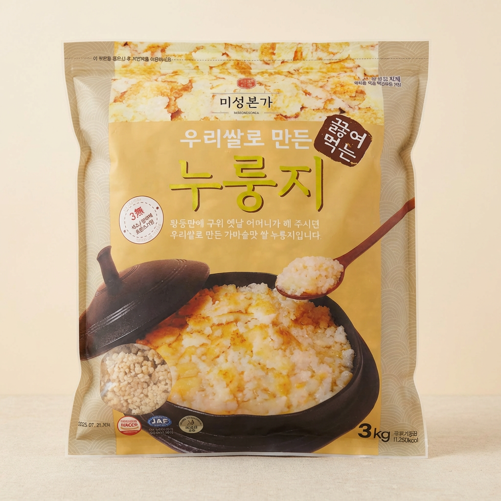 미성본가 우리쌀로 만든 끓여먹는 누룽지, 3kg, 2개