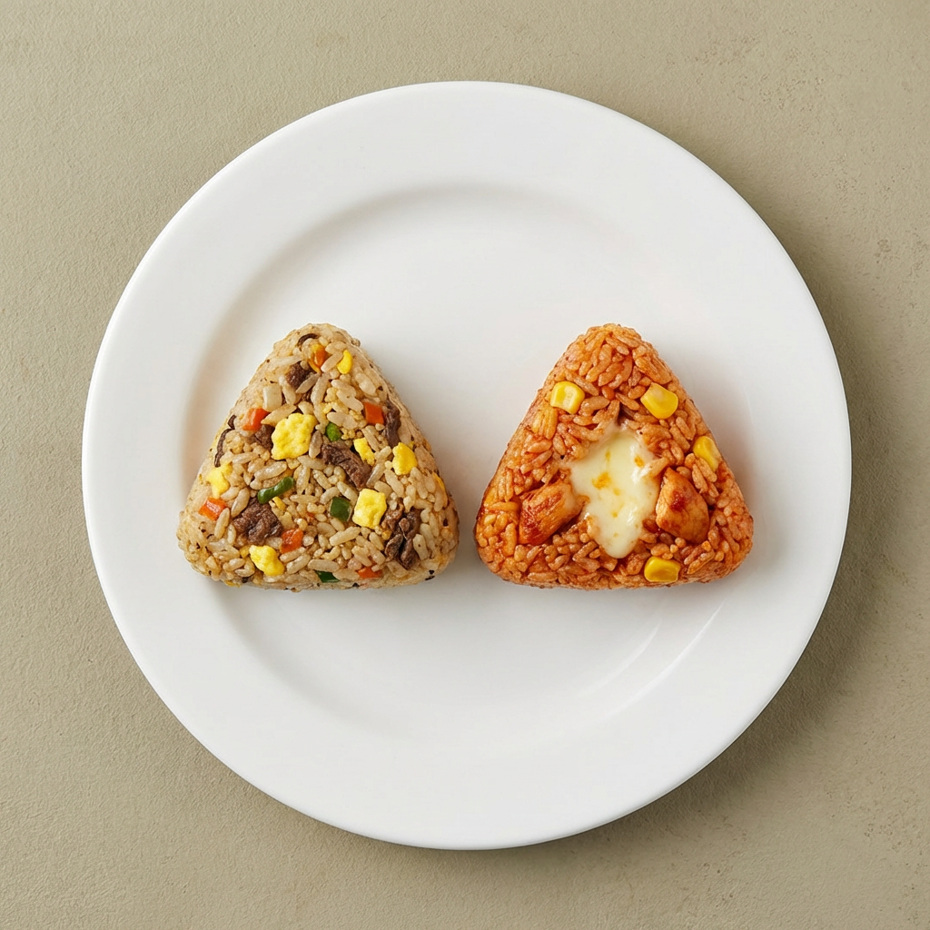 애슐리 주먹밥 2종세트, 콘치즈닭갈비 + 소고기스크램블, 100g, 10개, 1세트