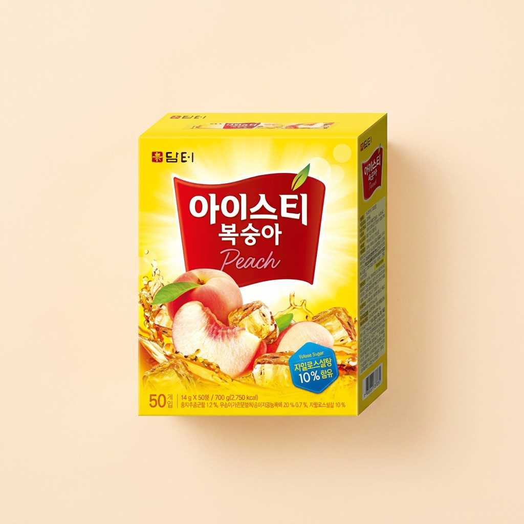 담터 아이스티, 복숭아맛, 14g, 50개