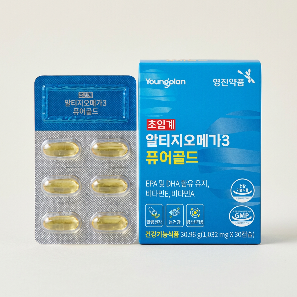 영진약품 초임계 알티지오메가3 퓨어골드, 30.96g, 30캡슐, 3박스