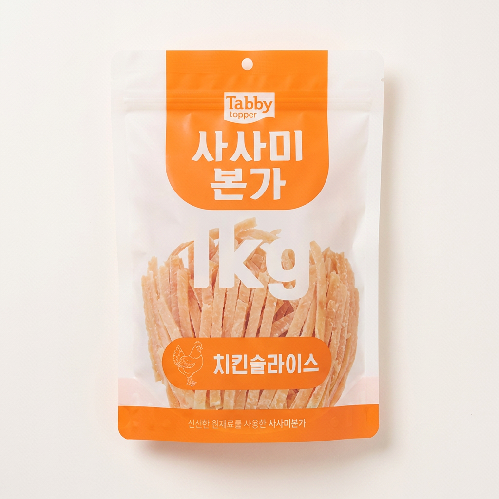 테비 고런치 사사미본가 치킨슬라이스, 강아지, 1kg, 1개