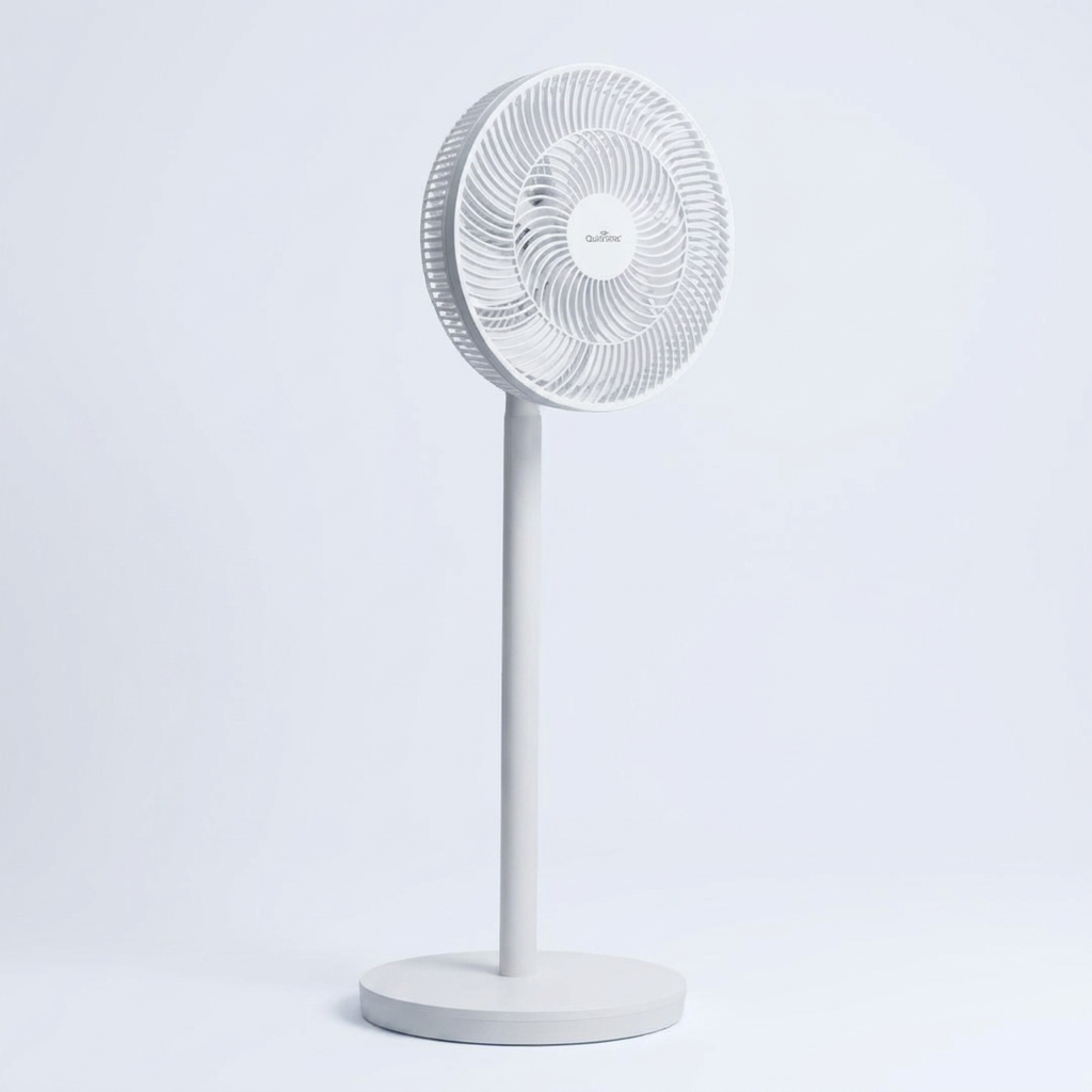 원스 저소음 리모컨 써큘레이터 스탠드 선풍기, 올화이트, 1개
