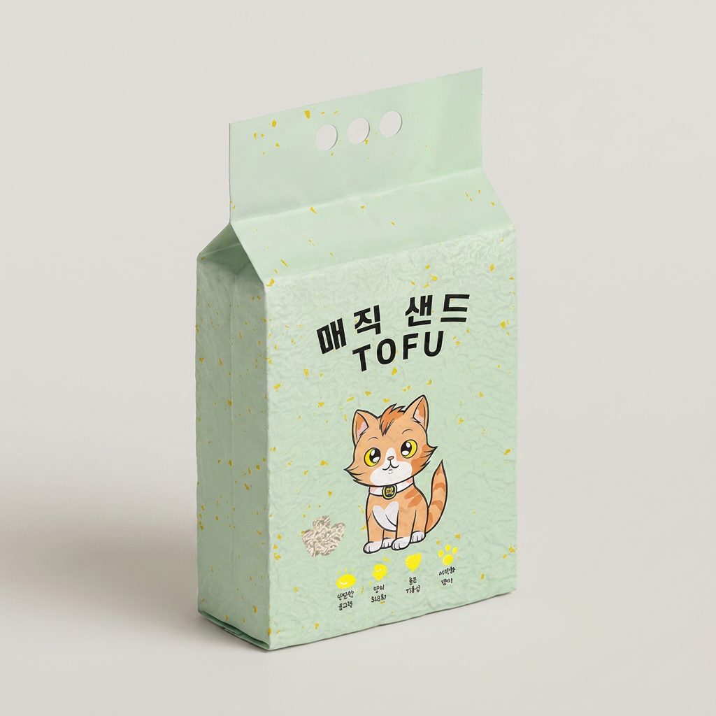 메디펫 매직 고양이 두부모래 가는입자, 녹차향, 10L, 5개