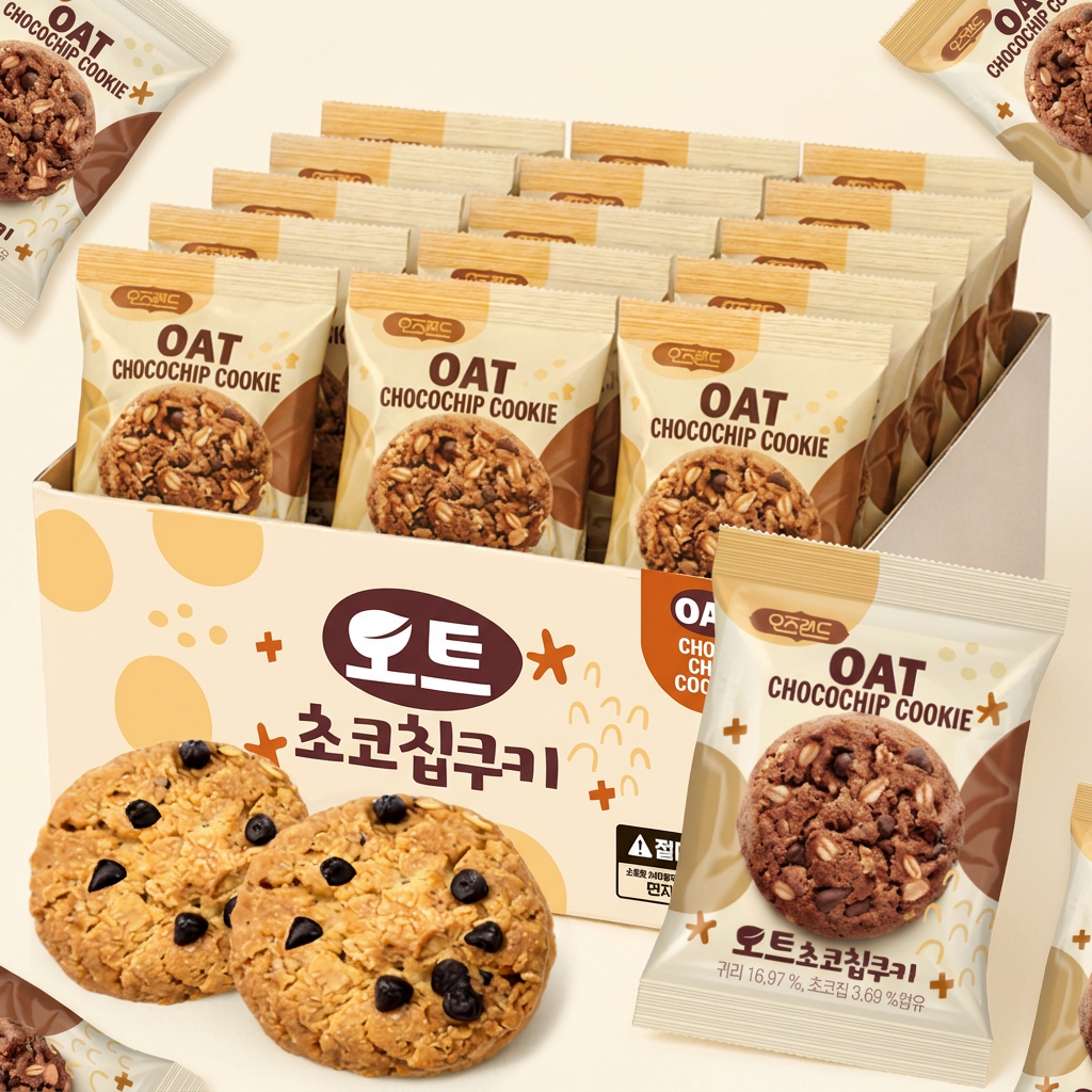 오즈랜드 오트 초코칩쿠키, 480g, 1개