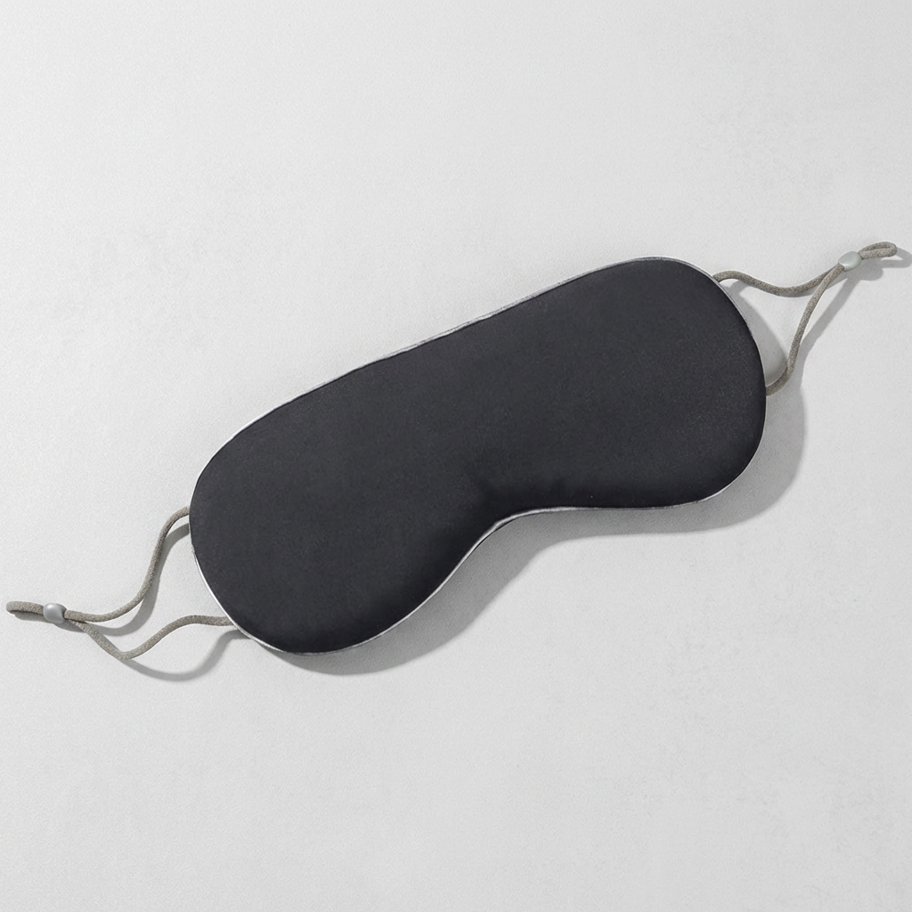 아이스 실크 쿨 안대, 블랙, 1개