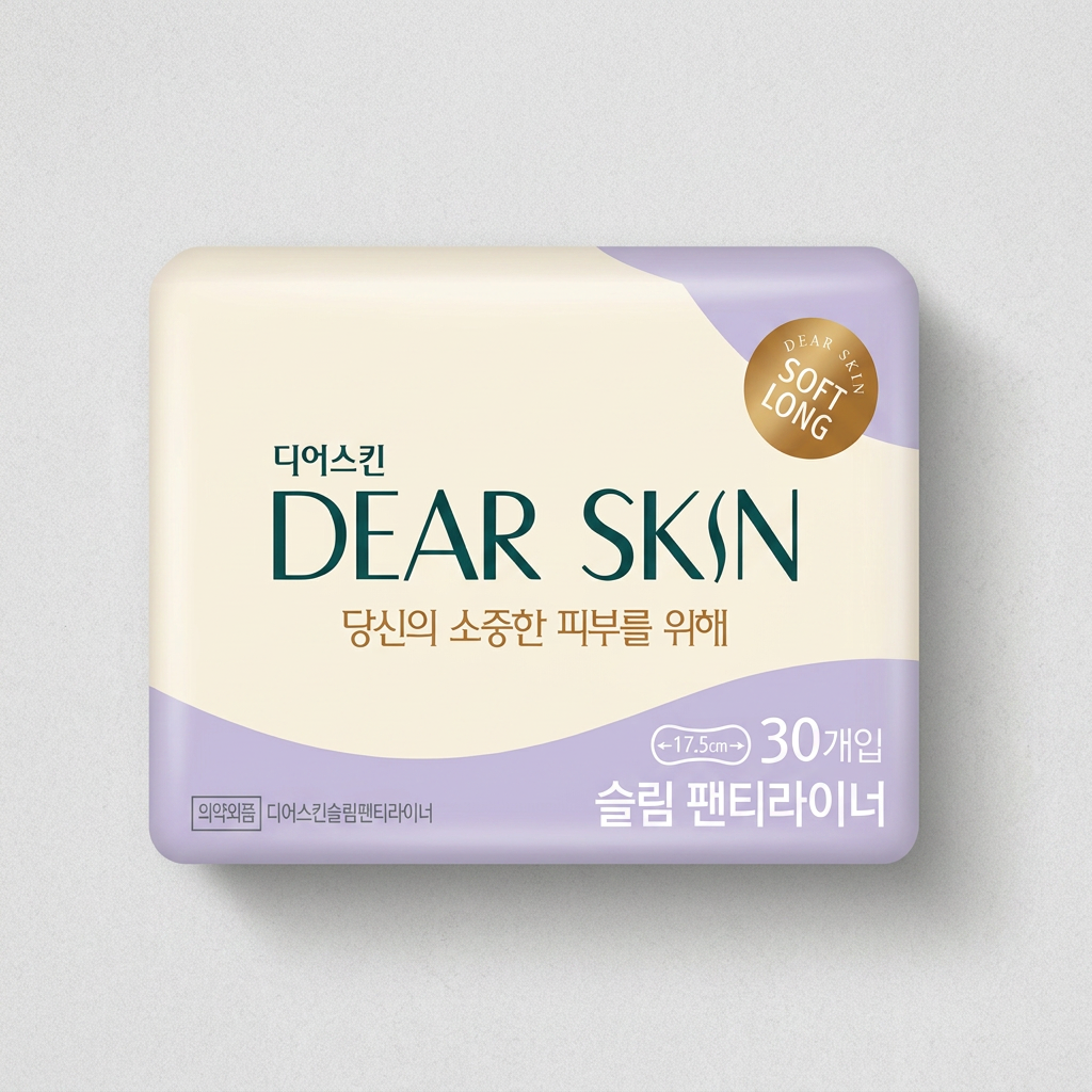 깨끗한나라 디어스킨 팬티라이너, 슬림, 30개입, 3개