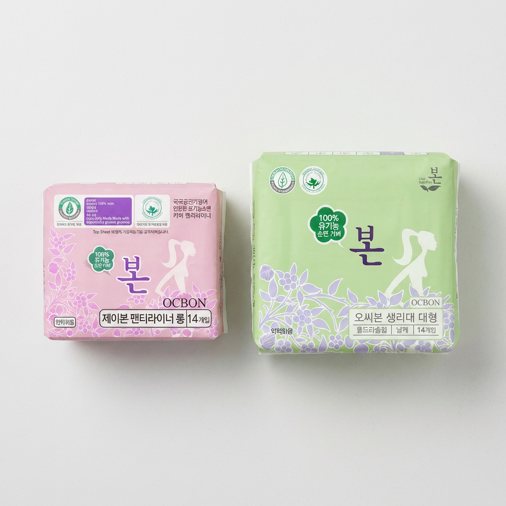 유기농본 생리대 대형, 14개입, 3팩