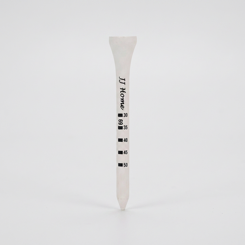 제이제이홈 스텝조절 명품 대나무 골프티, 화이트, 69mm, 100개