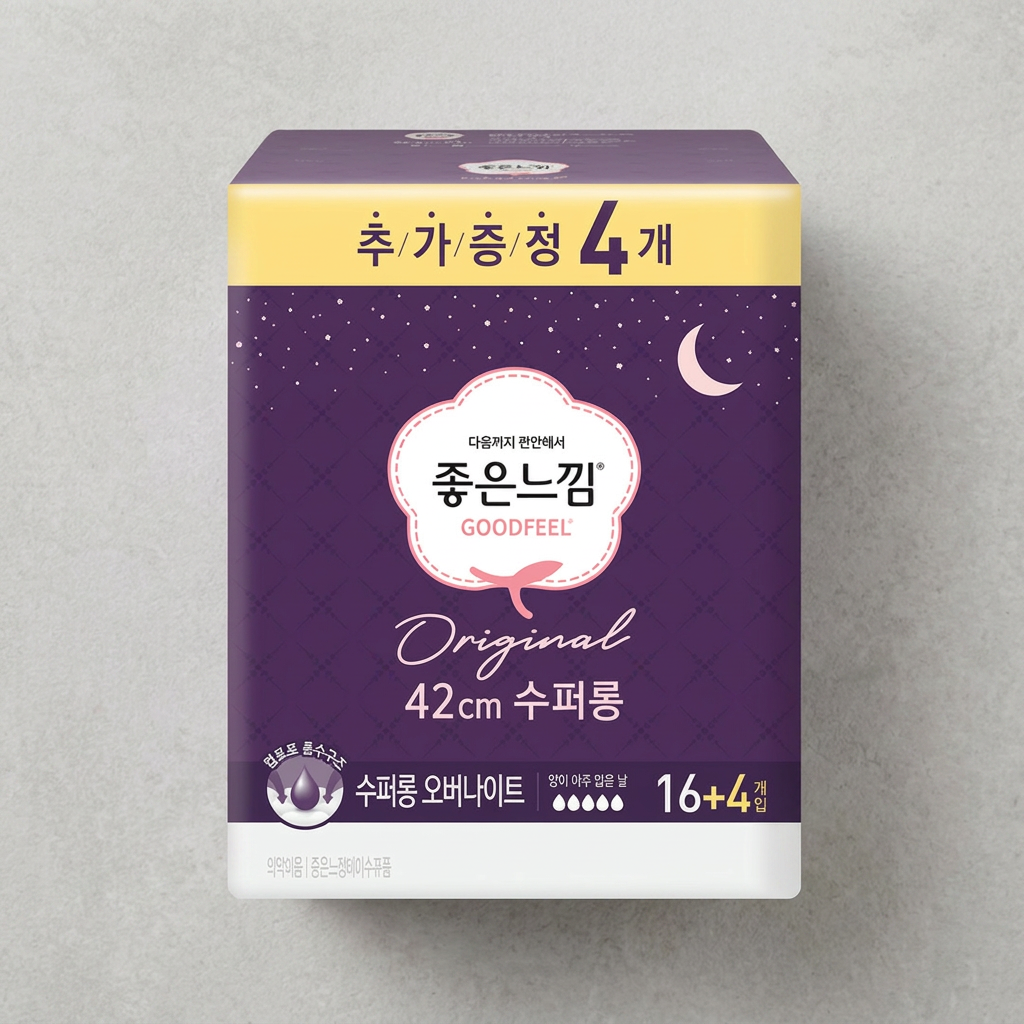 좋은느낌 수퍼롱 오버나이트, 42cm, 20개입, 1개