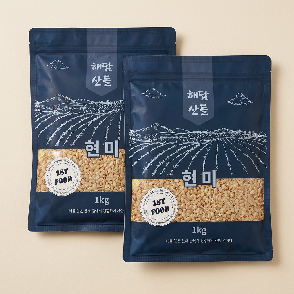 해담산들 현미, 1kg, 2개