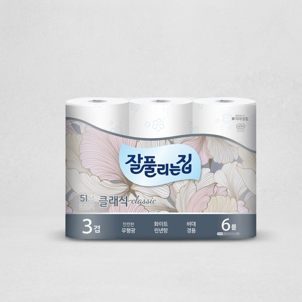 잘풀리는집 클래식 무형광 화이트 린넨향 3겹 화장지, 싼 맛에 샀다가 후회하고 바꾼 솔직 후기 1