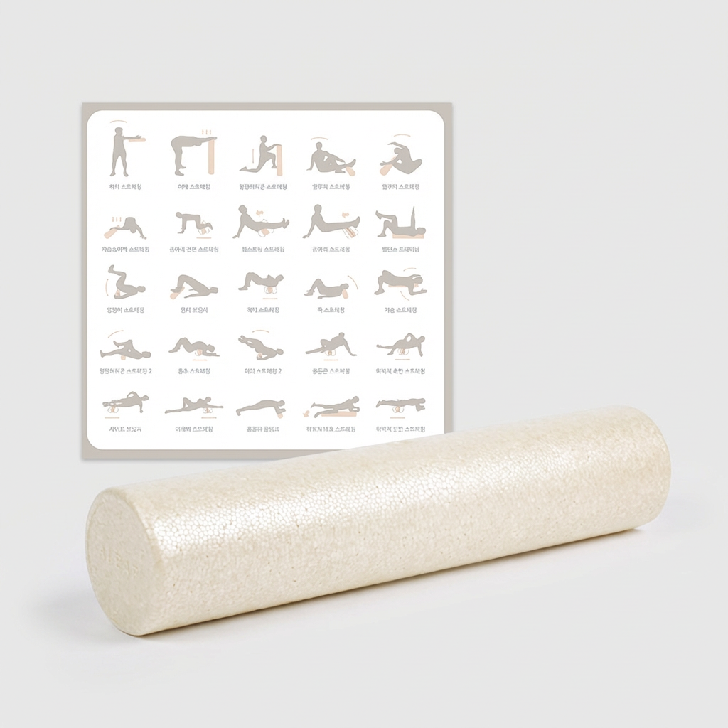 아리프 EPP 슬림 폼롤러, 샌드베이지, 45cm, 1개