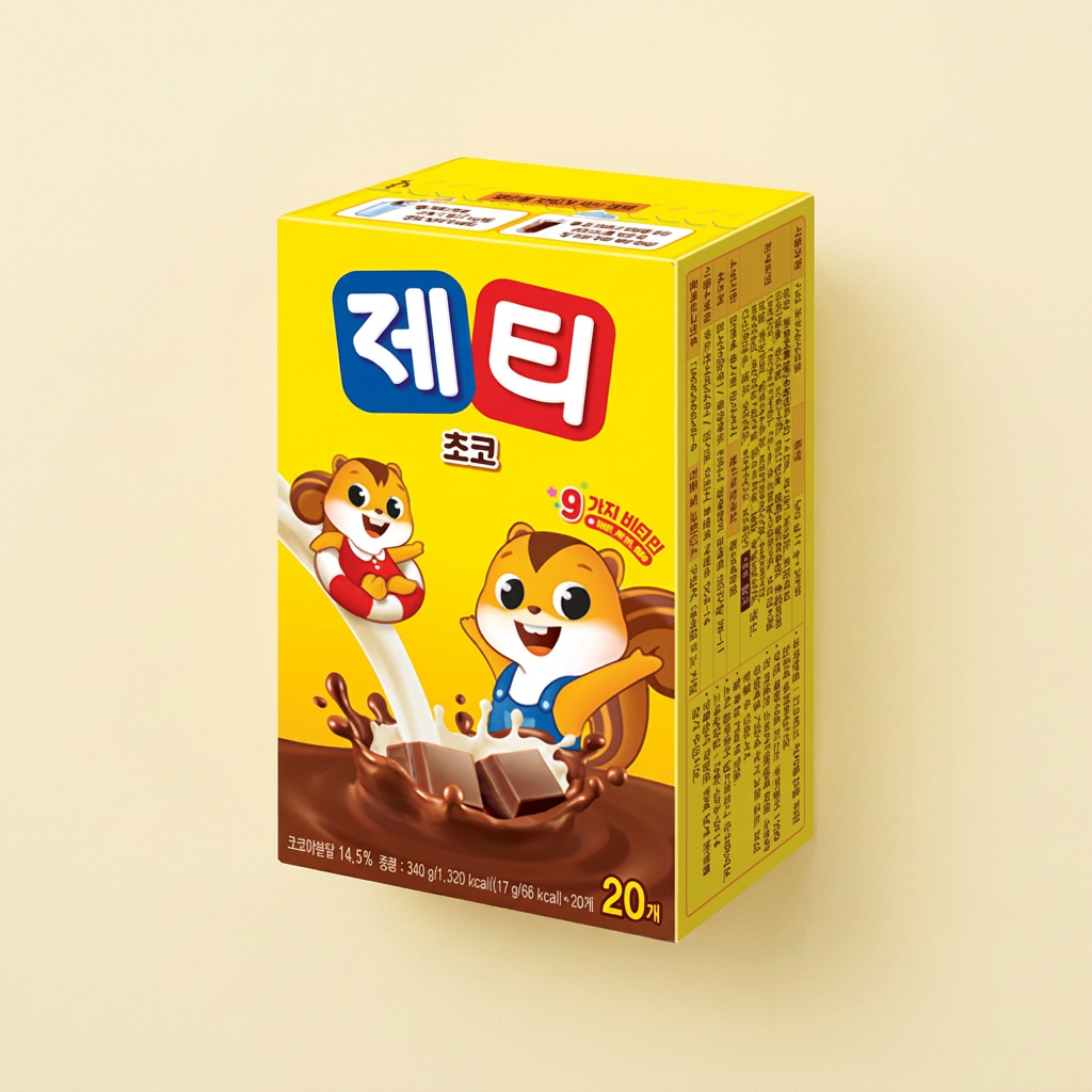 해태제과 제티 초코, 20개입, 1통