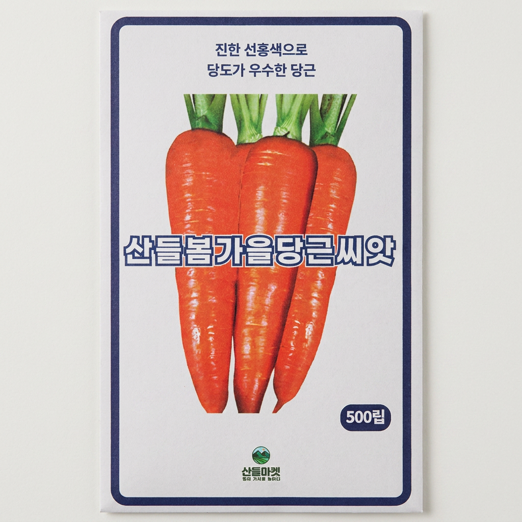 산들마켓 산들봄가을당근씨앗, 500립, 1개