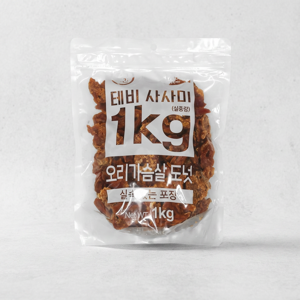 테비 강아지간식, 테비 오리가슴살 도넛, 1kg, 1개