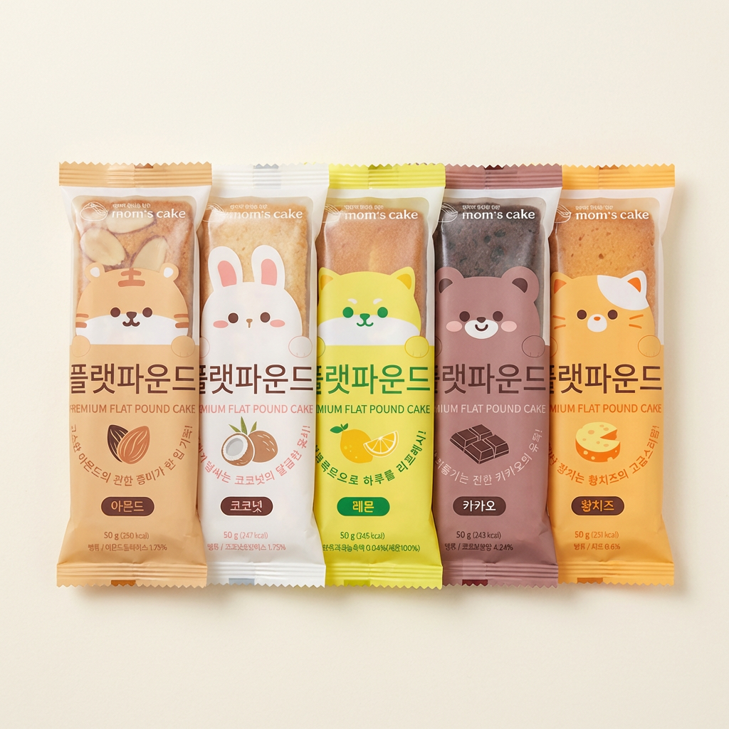 맘스케이크 플랫파운드, 혼합, 50g, 15개